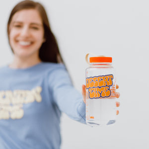 Desert Time Retro Sticker - orange
